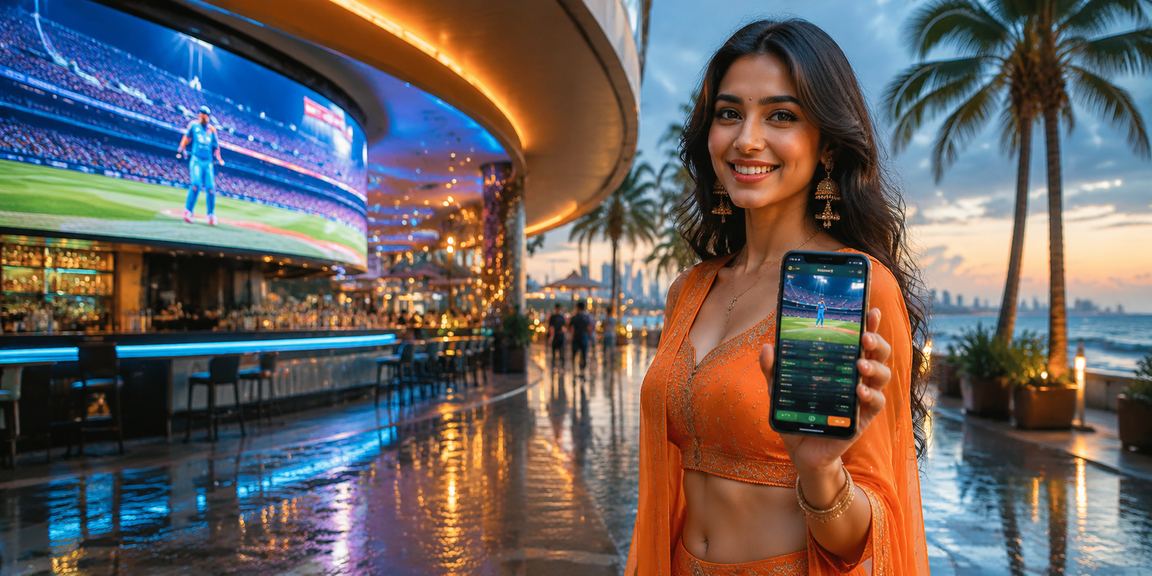 Live Cricket Betting Neon Lights